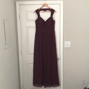 Azazie Raine Cabernet Size 14